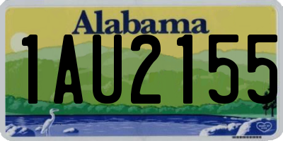 AL license plate 1AU2155