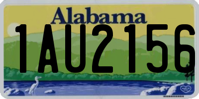 AL license plate 1AU2156