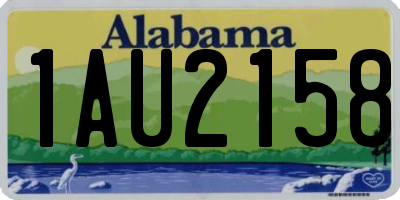 AL license plate 1AU2158