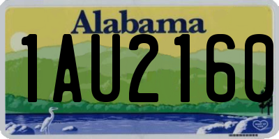 AL license plate 1AU2160
