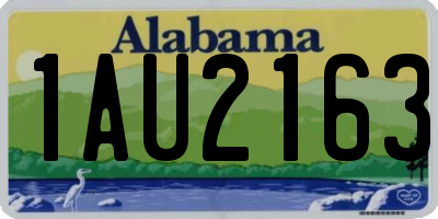 AL license plate 1AU2163