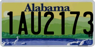 AL license plate 1AU2173