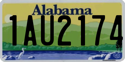 AL license plate 1AU2174