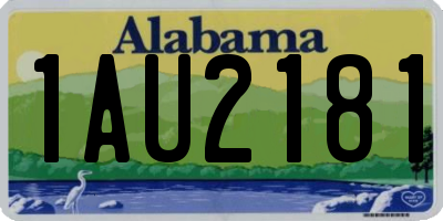 AL license plate 1AU2181