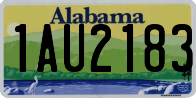 AL license plate 1AU2183