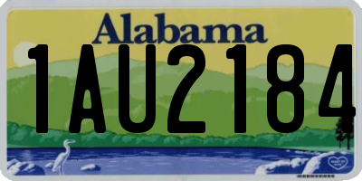 AL license plate 1AU2184