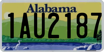 AL license plate 1AU2187