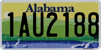 AL license plate 1AU2188