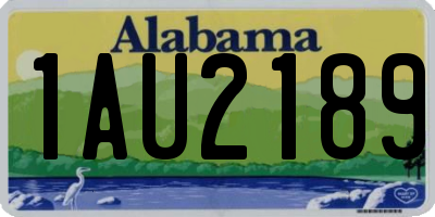 AL license plate 1AU2189