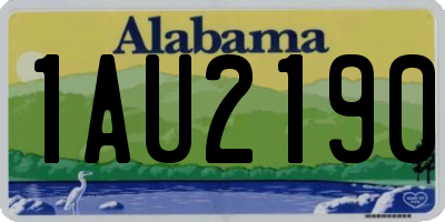 AL license plate 1AU2190