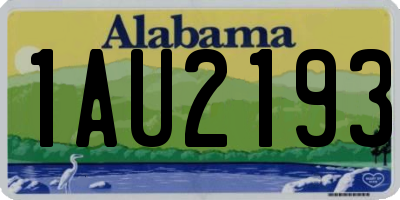 AL license plate 1AU2193