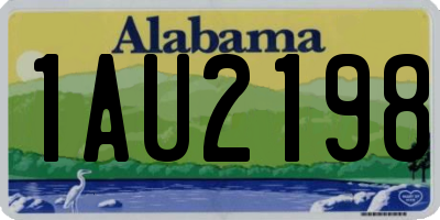 AL license plate 1AU2198