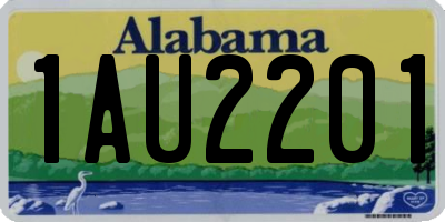 AL license plate 1AU2201