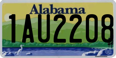 AL license plate 1AU2208