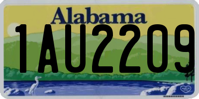 AL license plate 1AU2209