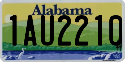 AL license plate 1AU2210