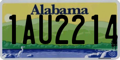 AL license plate 1AU2214