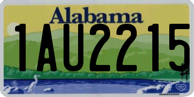 AL license plate 1AU2215