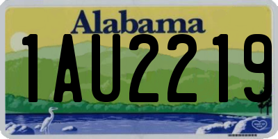 AL license plate 1AU2219