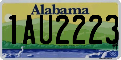 AL license plate 1AU2223