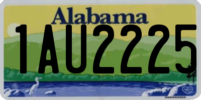 AL license plate 1AU2225