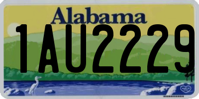 AL license plate 1AU2229
