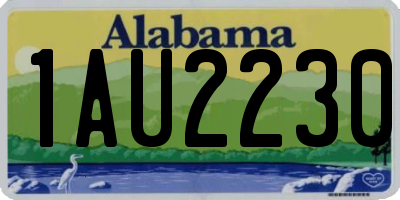 AL license plate 1AU2230