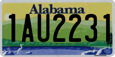 AL license plate 1AU2231
