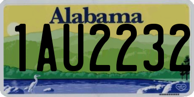 AL license plate 1AU2232