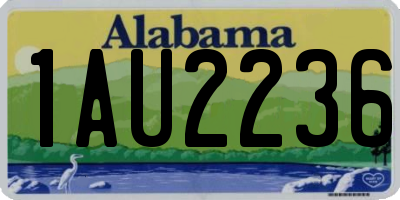 AL license plate 1AU2236