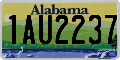 AL license plate 1AU2237