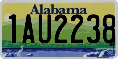 AL license plate 1AU2238