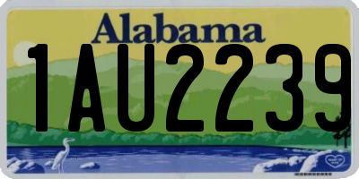 AL license plate 1AU2239