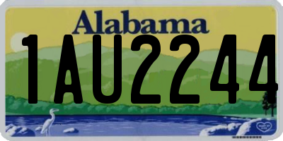 AL license plate 1AU2244