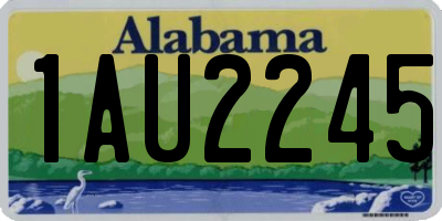 AL license plate 1AU2245
