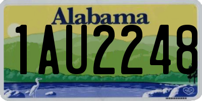 AL license plate 1AU2248