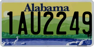 AL license plate 1AU2249