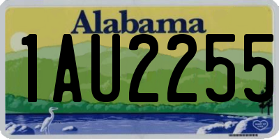 AL license plate 1AU2255