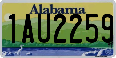 AL license plate 1AU2259