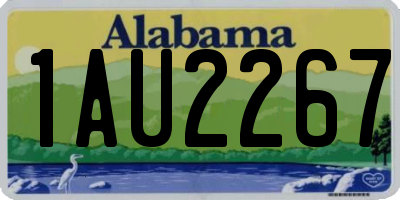 AL license plate 1AU2267