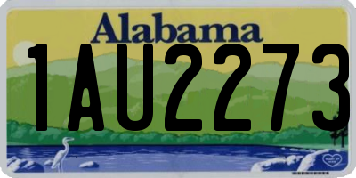 AL license plate 1AU2273