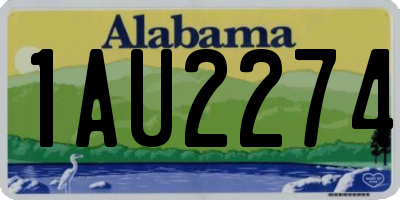 AL license plate 1AU2274