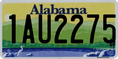 AL license plate 1AU2275