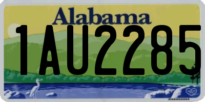 AL license plate 1AU2285