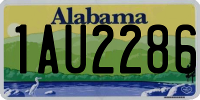 AL license plate 1AU2286