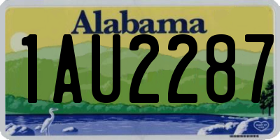 AL license plate 1AU2287