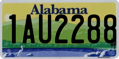 AL license plate 1AU2288