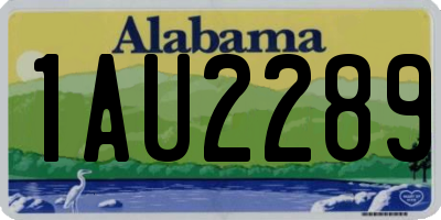 AL license plate 1AU2289