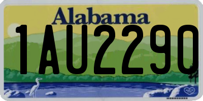 AL license plate 1AU2290