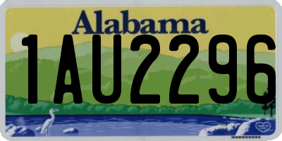 AL license plate 1AU2296